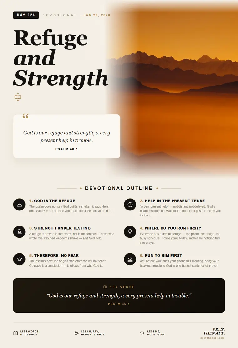 Day 026 — Refuge and Strength