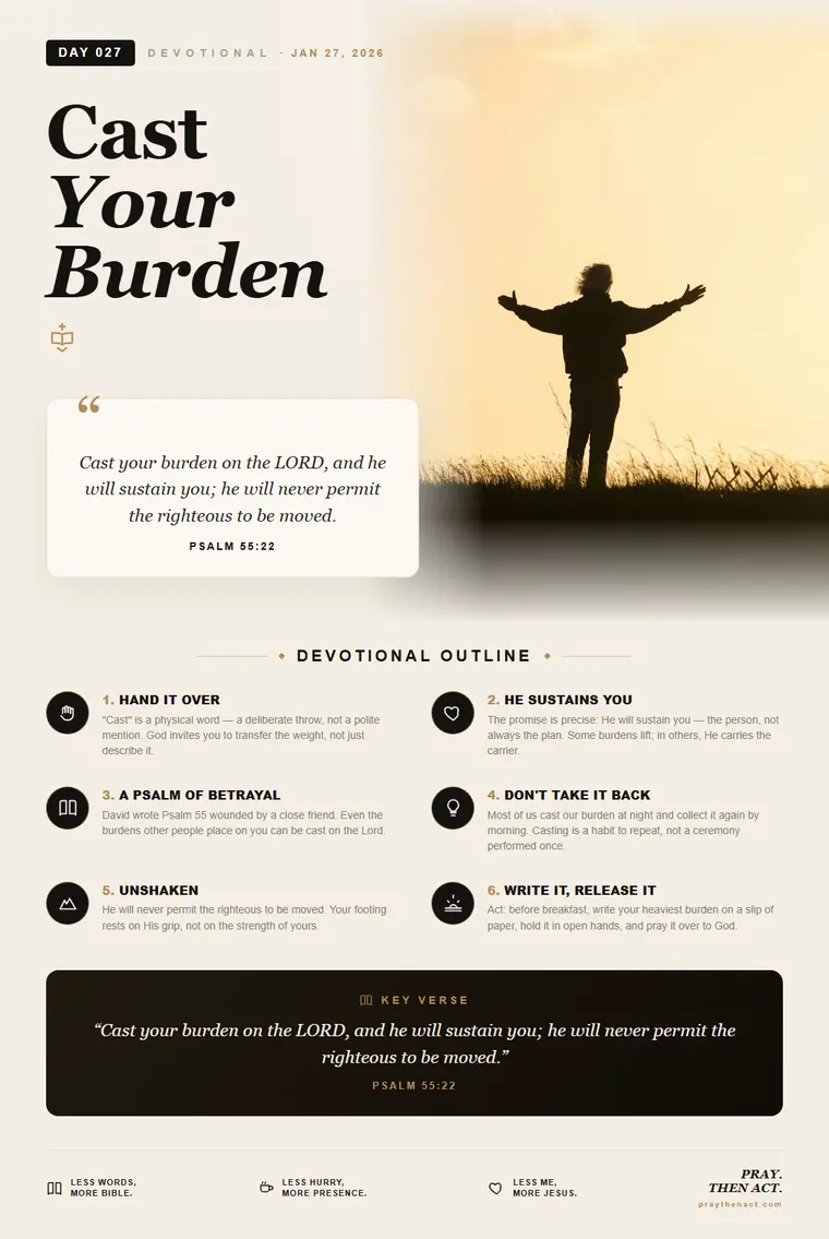 Day 027 — Cast Your Burden