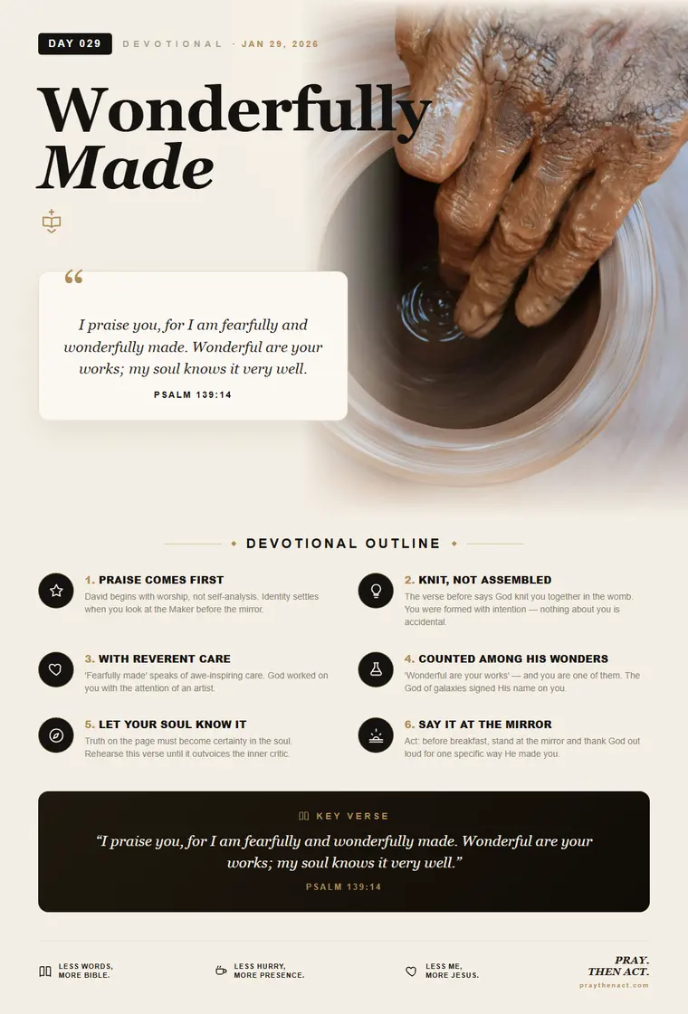 Day 029 — Wonderfully Made