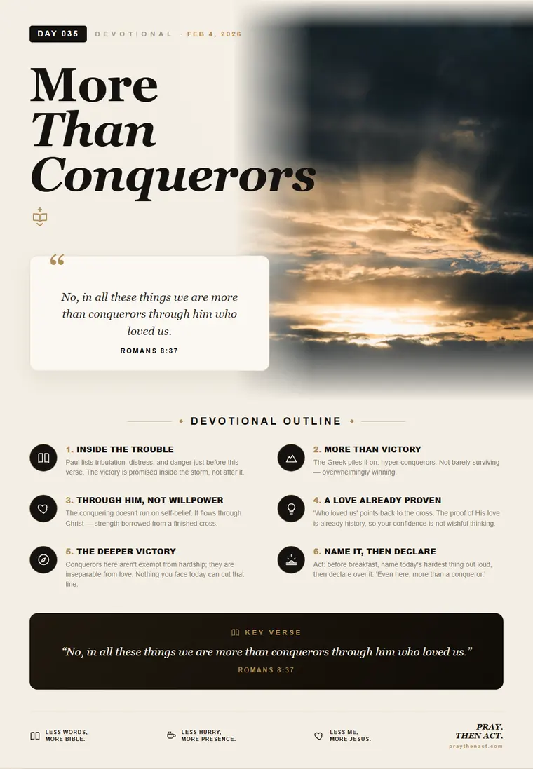 Day 035 — More Than Conquerors