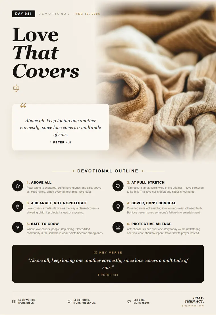 Day 041 — Love That Covers
