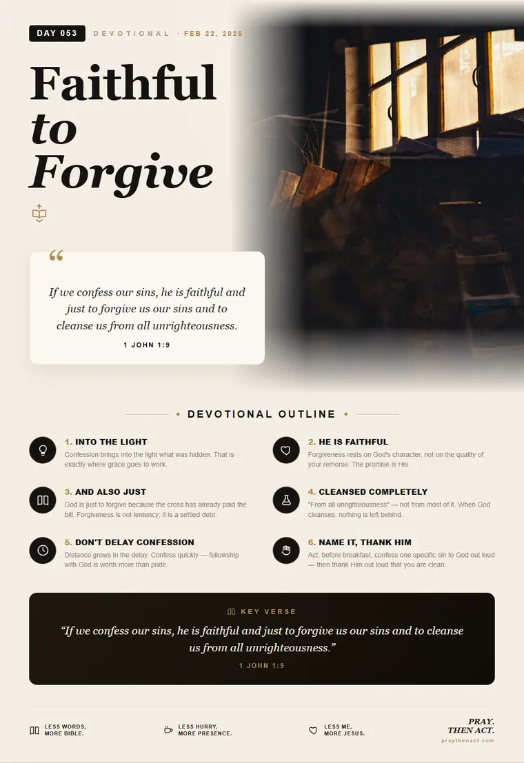 Day 053 — Faithful to Forgive
