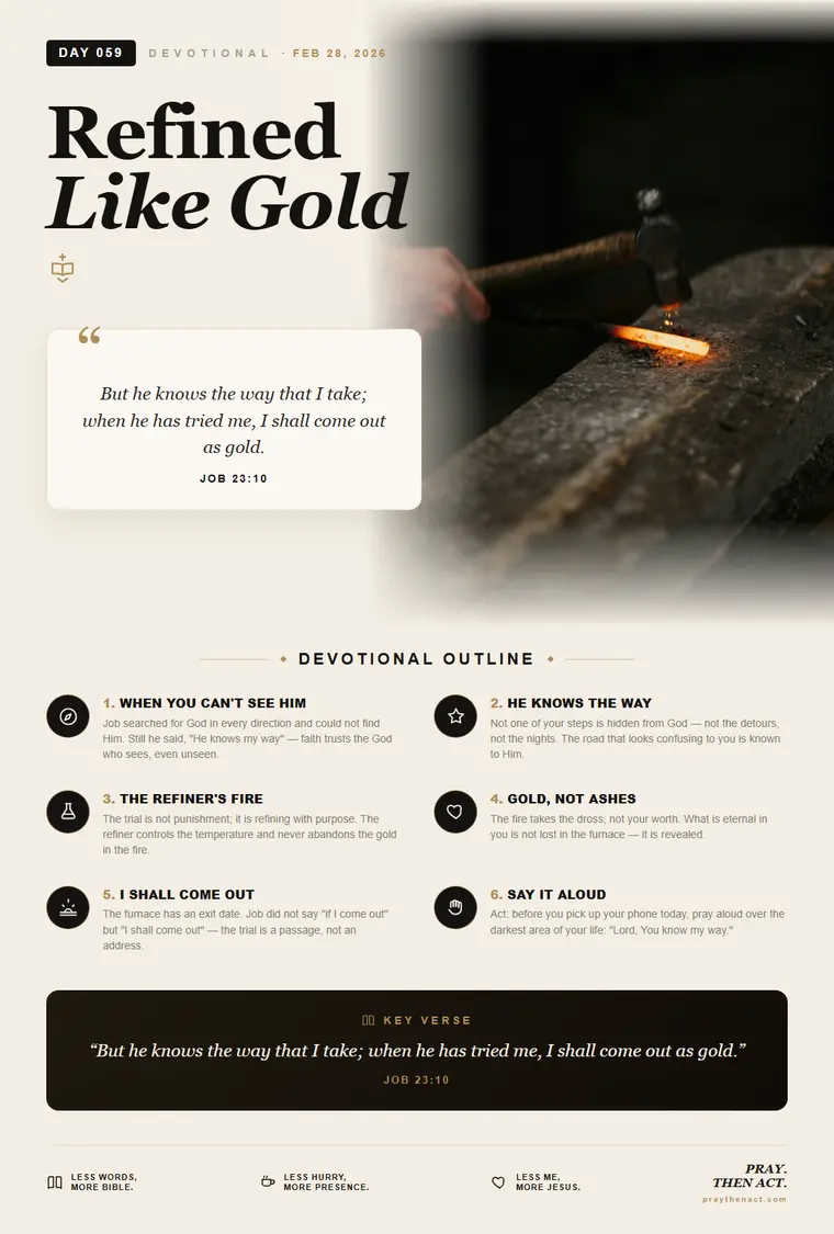 Day 059 — Refined Like Gold
