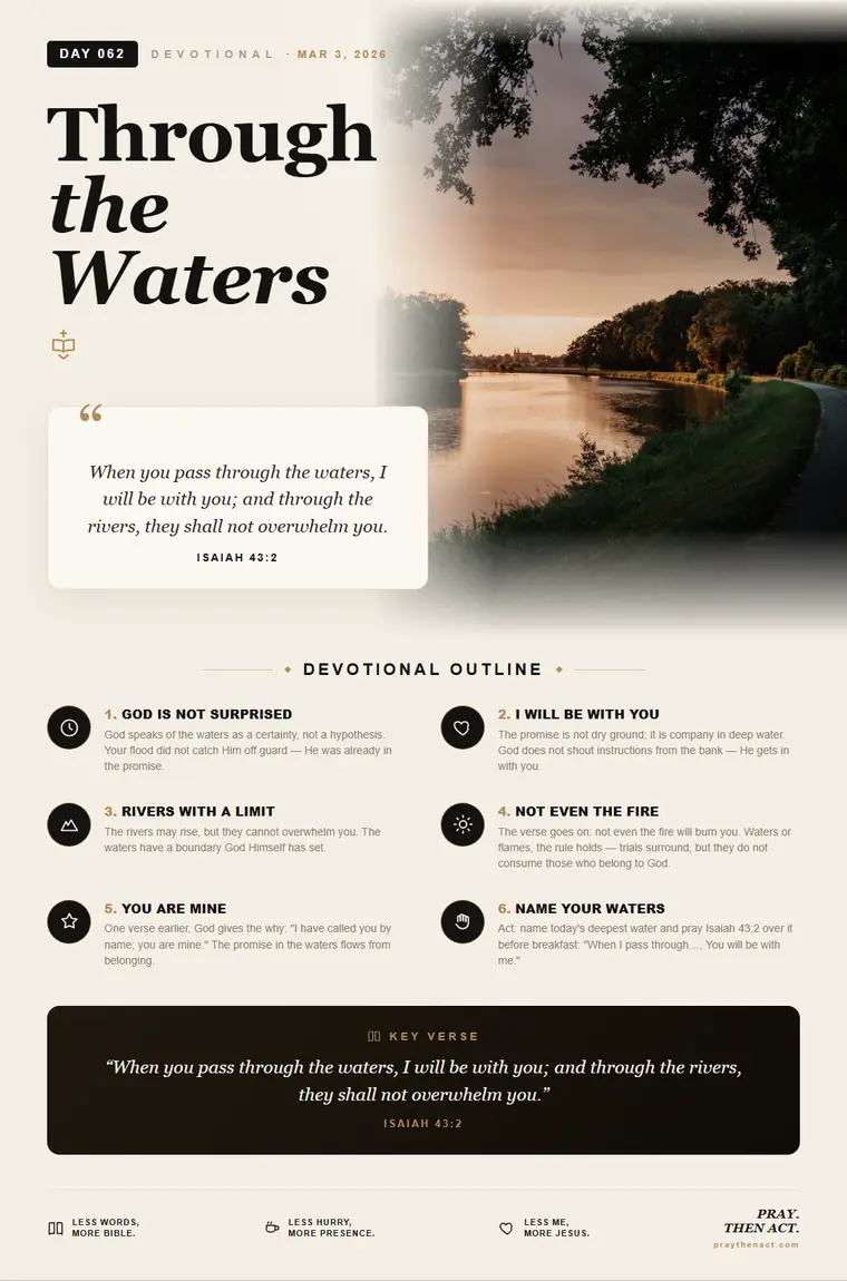 Day 062 — Through the Waters