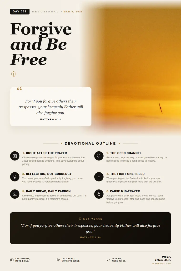 Day 068 — Forgive and Be Free