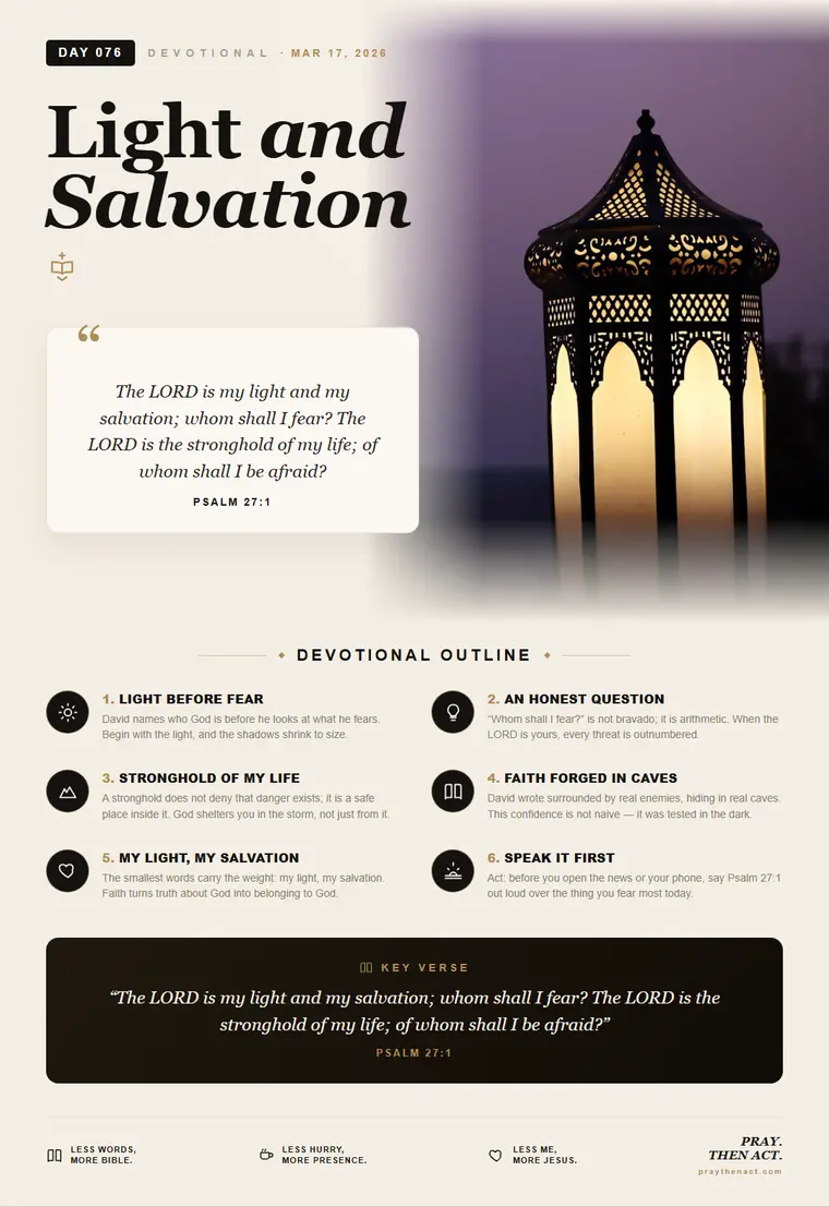 Day 076 — Light and Salvation