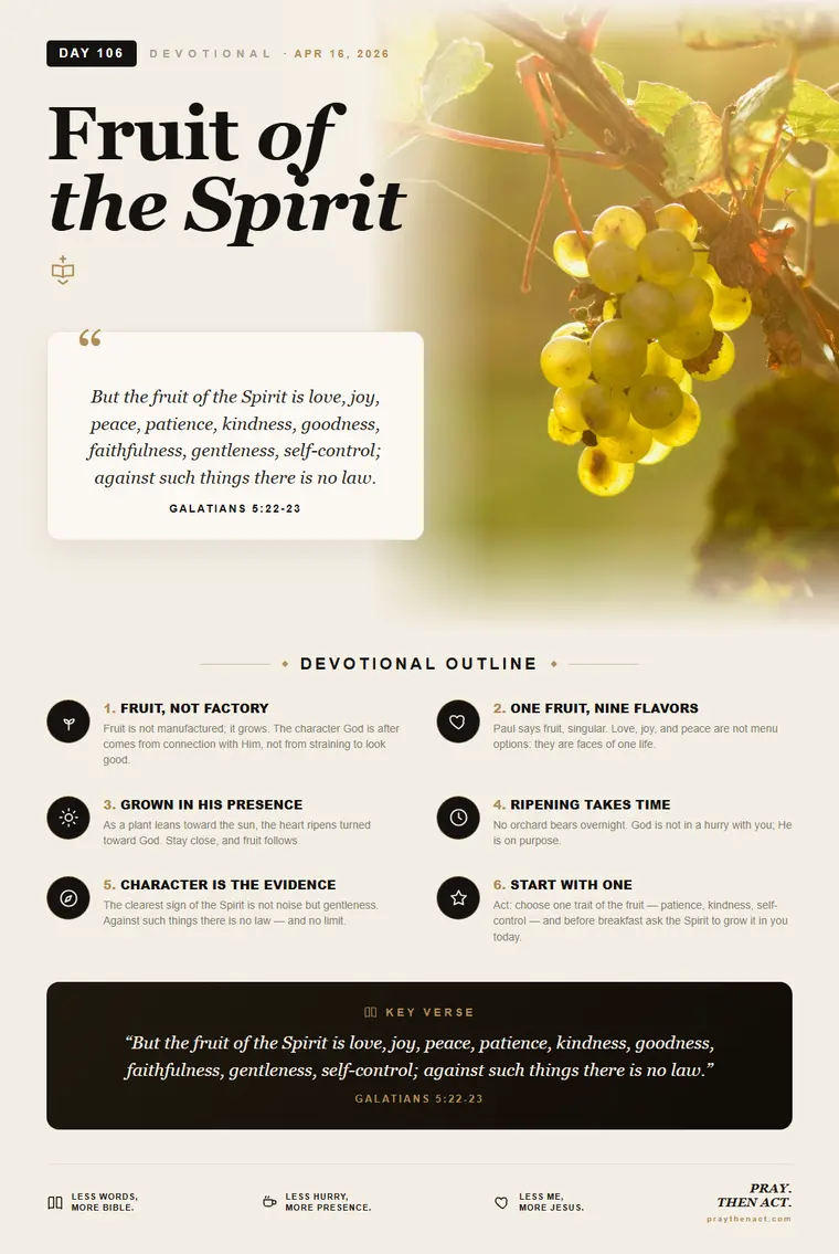 Day 106 — Fruit of the Spirit