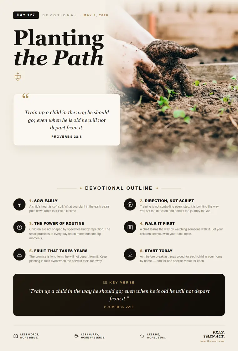 Day 127 — Planting the Path