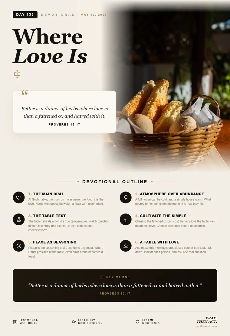 Day 133 — Where Love Is