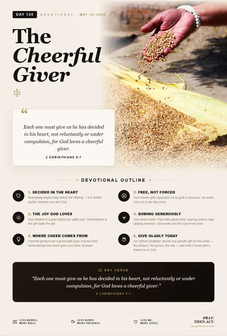 Day 135 — The Cheerful Giver