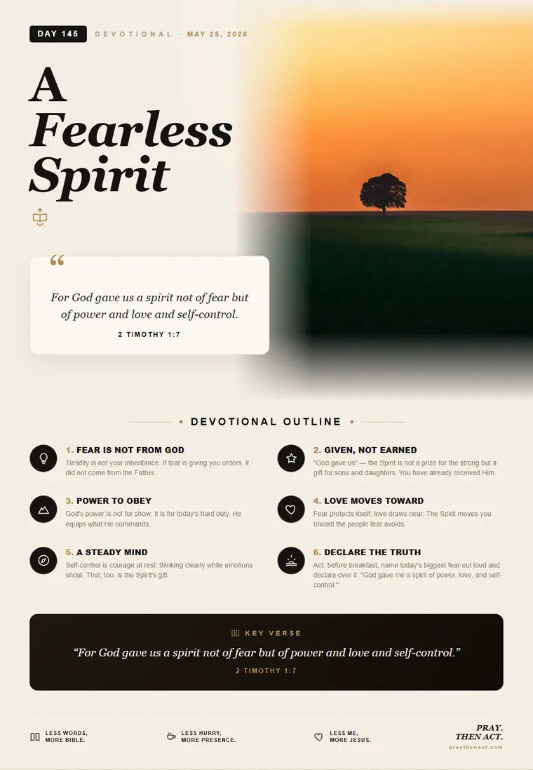 Day 145 — A Fearless Spirit