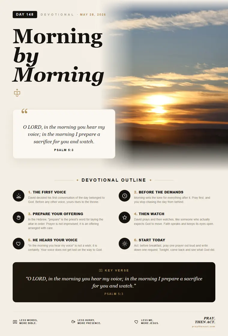 Day 148 — Morning by Morning