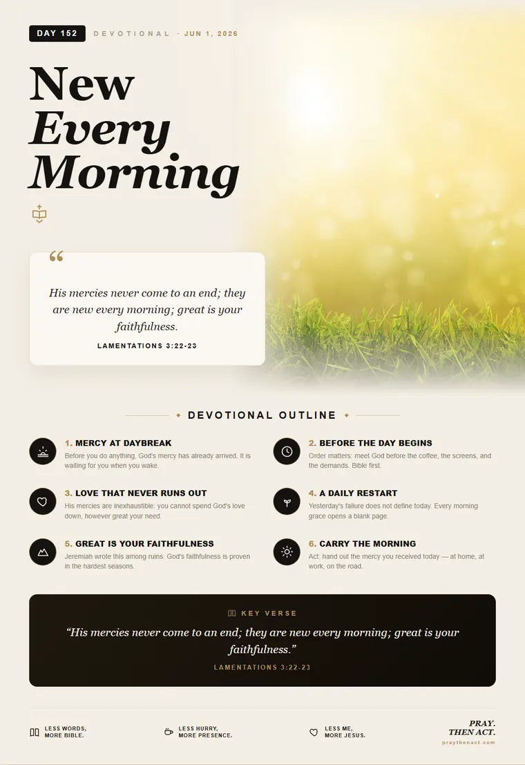 Day 152 — New Every Morning