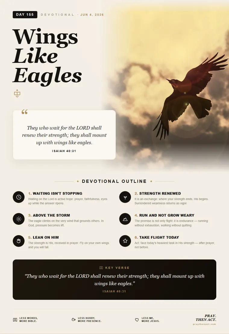 Day 155 — Wings Like Eagles
