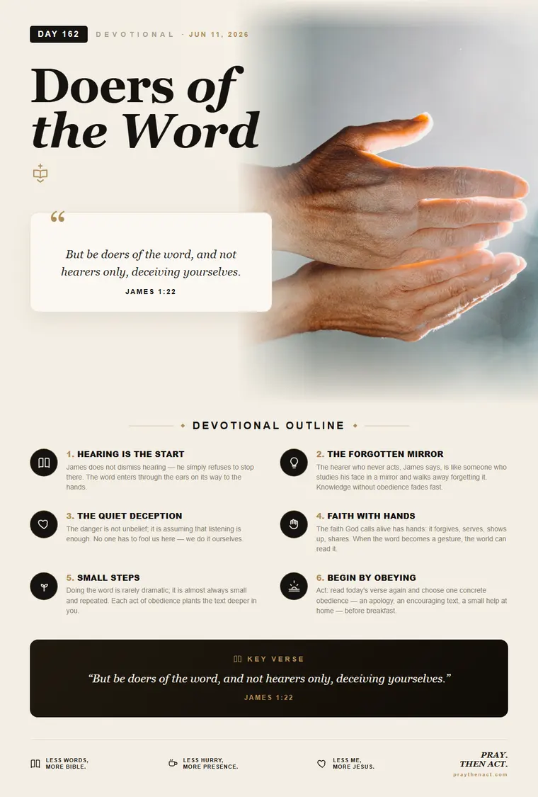 Day 162 — Doers of the Word