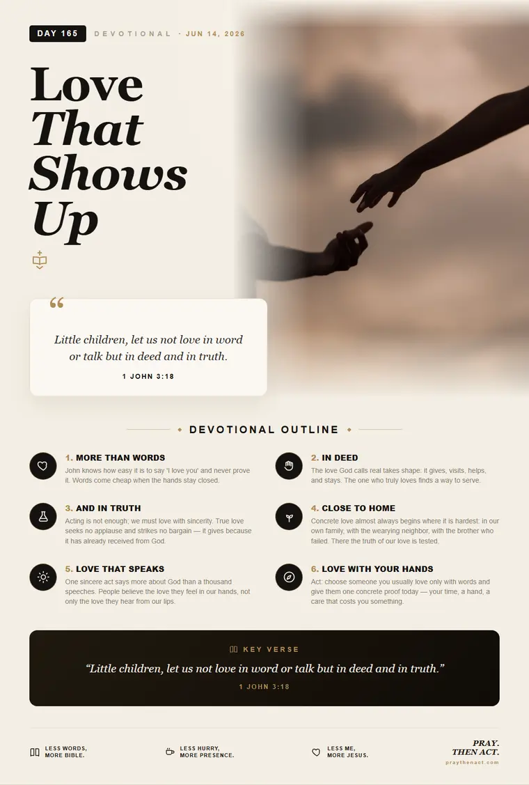 Day 165 — Love That Shows Up