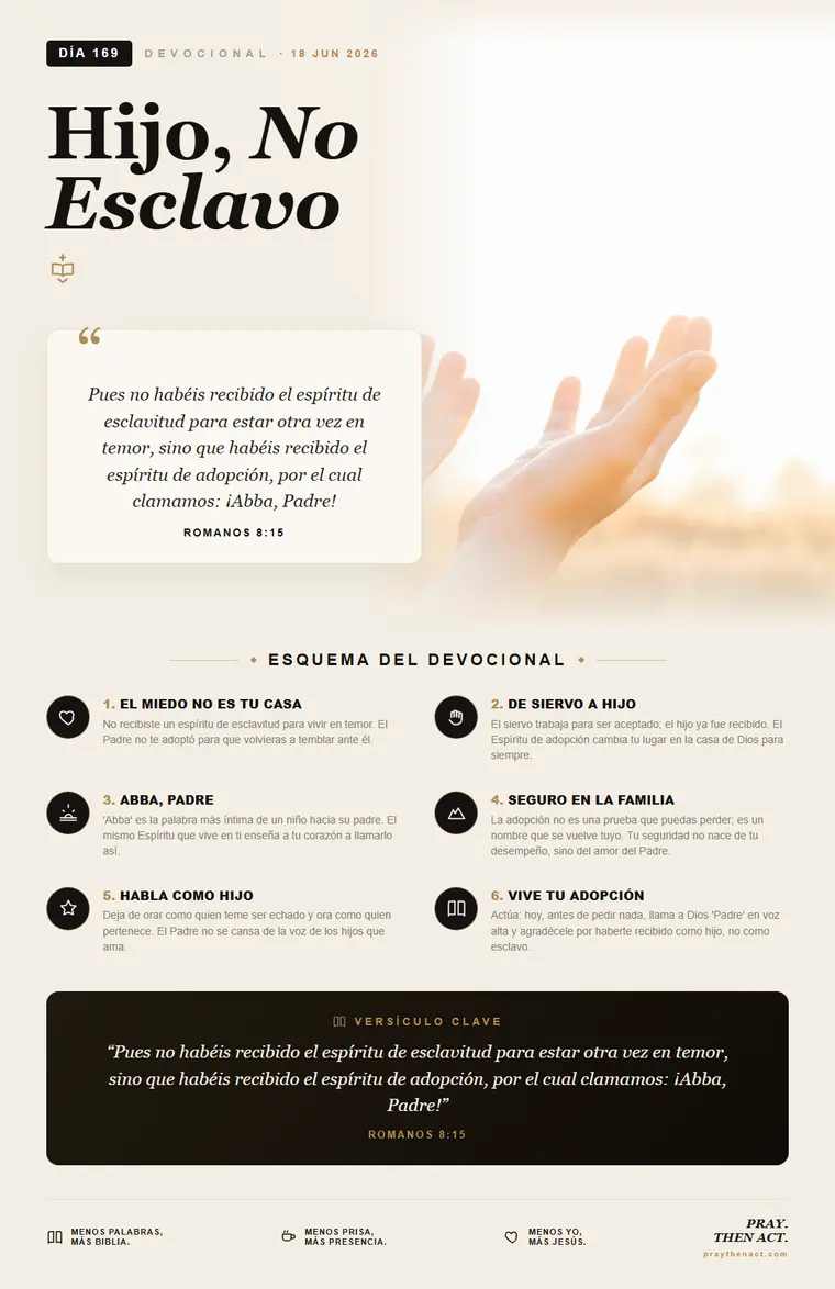 Día 169 — De Quién Temeré