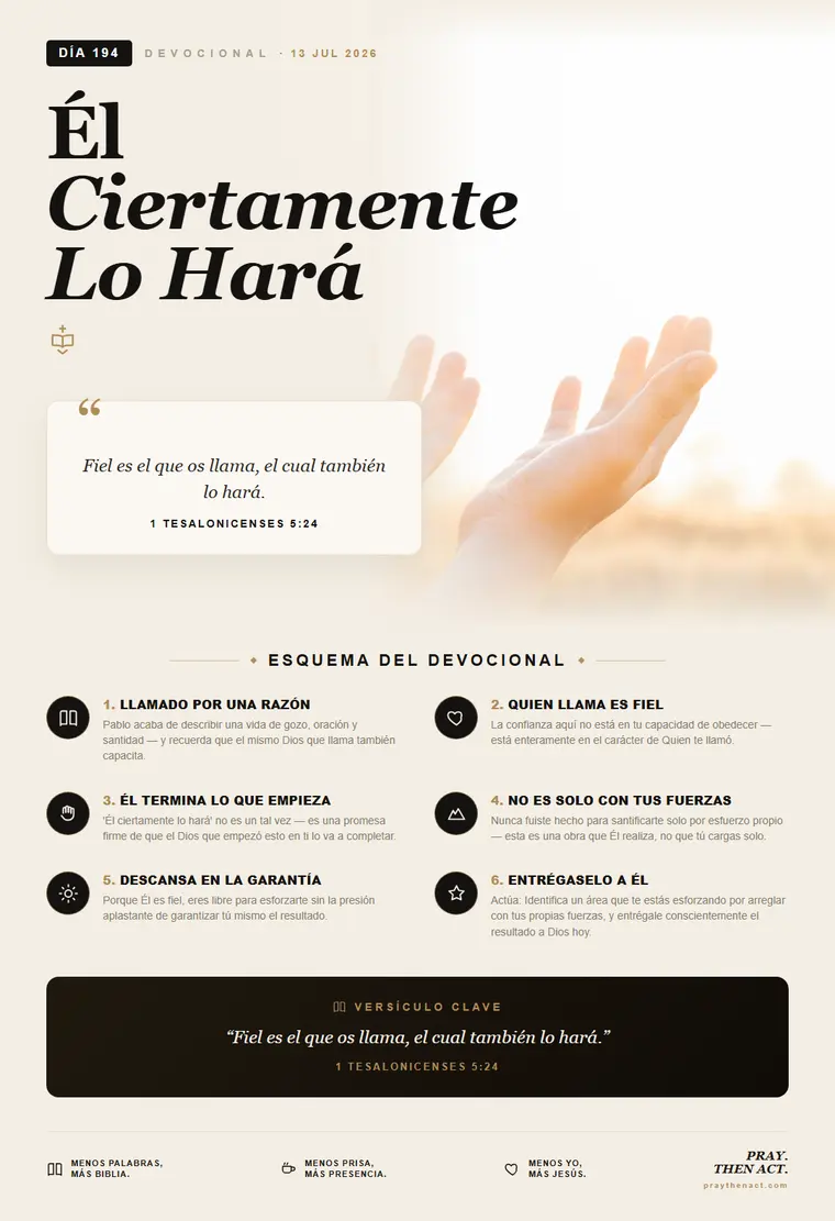 Día 194 — Hasta Que Él Venza