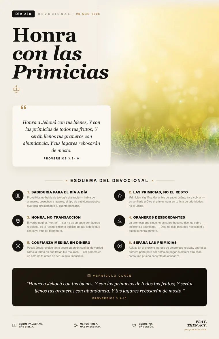 Día 238 — Obra de Tus Manos