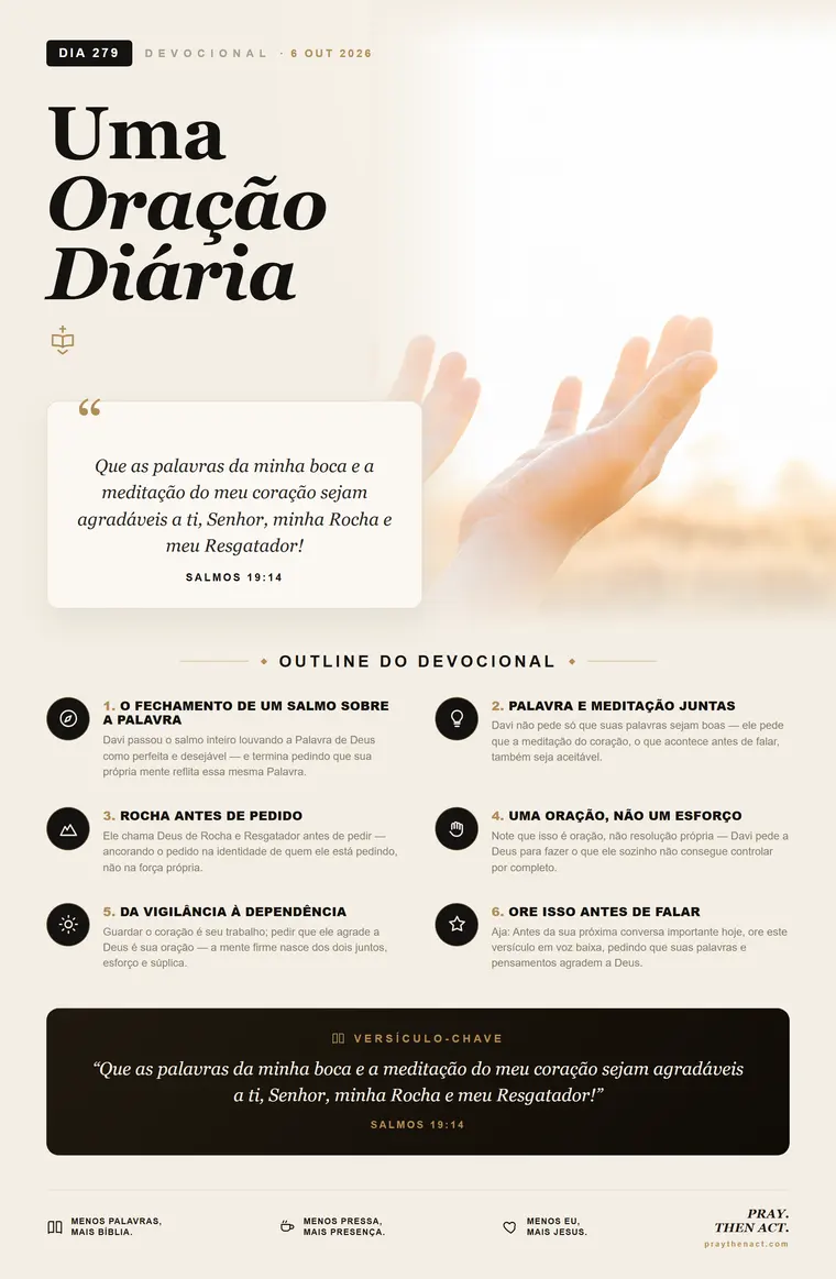 Dia 279 — Fome da Palavra