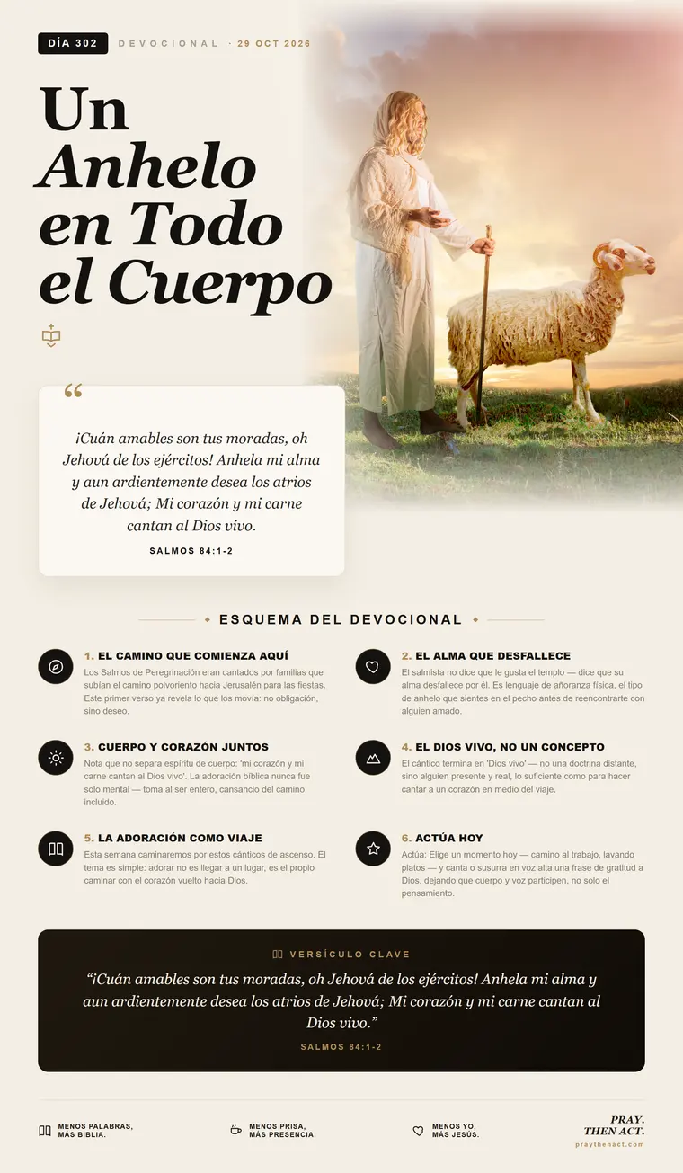 Día 302 — Vine Para Servir