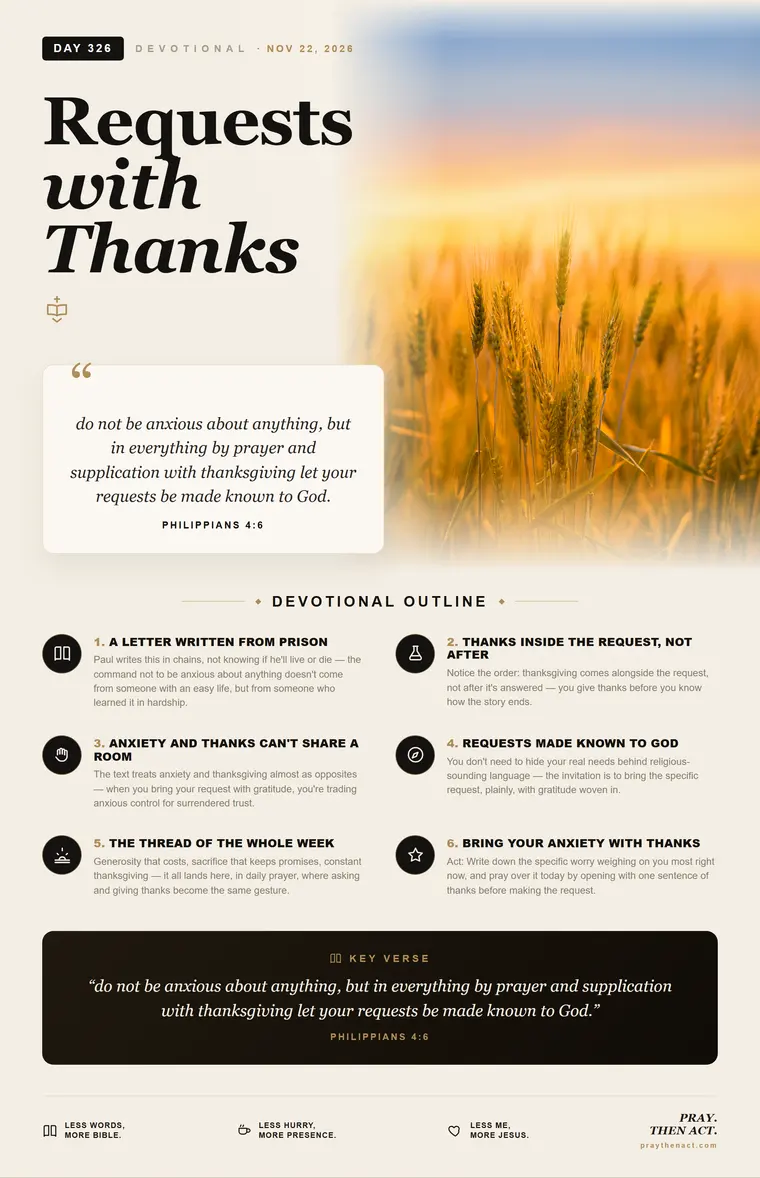 Day 326 — Wages and Gift
